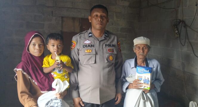 
					Menyonsong Program Nawacita Presiden RI Prabowo Subianto dalam 100 hari kerja Pertama, Aipda Dian Santuni Anak Asuh Stunting dan Lansia.